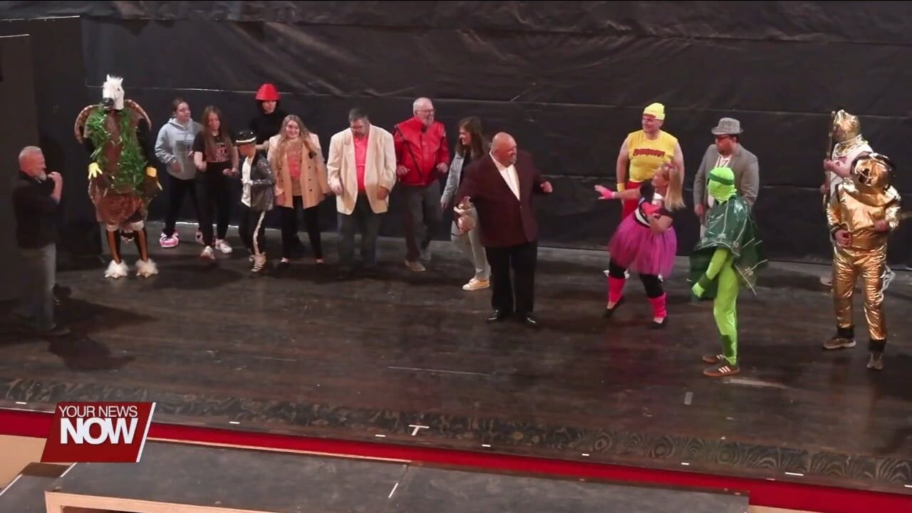 Cast members at the St. Marys Grand Opera House get ready for "The Ditchmen: The Play, The Sequel"